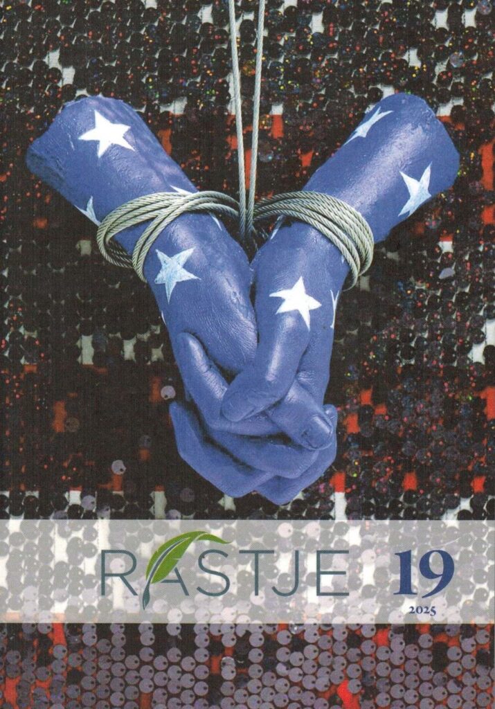 Titelblatt der literarischen Zeitschrift Rastje des Vereins der slowenischen Schriftsteller in Österreich, Nr. 19, 2025.